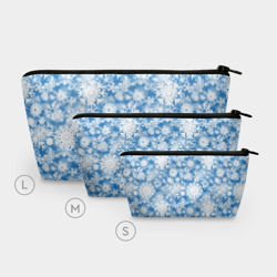 Косметичка 3D Снежинки паттерн - фото 2