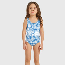 Детский купальник 3D Снежинки паттерн