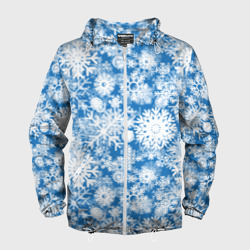 Мужская ветровка 3D Снежинки паттерн