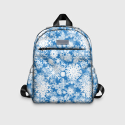 Детский рюкзак 3D Снежинки паттерн
