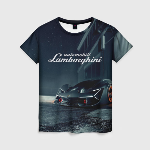 Женская футболка 3D Lamborghini - power - Italy, цвет 3D печать