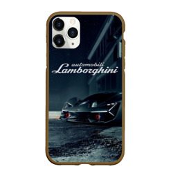 Чехол для iPhone 11 Pro Max матовый Lamborghini - power - Italy