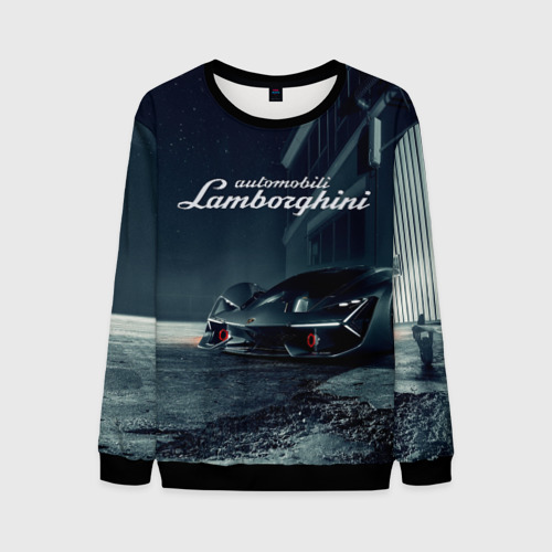 Мужской свитшот 3D с принтом Lamborghini - power - Italy, вид спереди #2