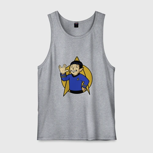 Мужская майка хлопок Spoke - Vault boy