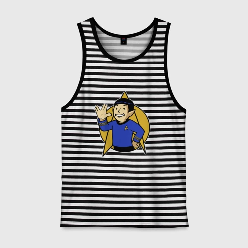 Мужская майка хлопок Spoke - Vault boy