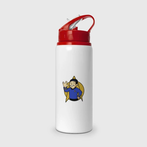 Бутылка для воды с трубочкой Spoke - Vault boy