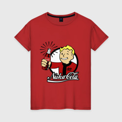 Женская футболка хлопок Vault boy - nuka cola