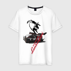 Мужская футболка хлопок Lamborghini - concept - sketch - Italy