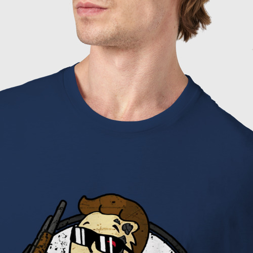 Мужская футболка хлопок Vault boy - Terminator, цвет темно-синий - фото 6