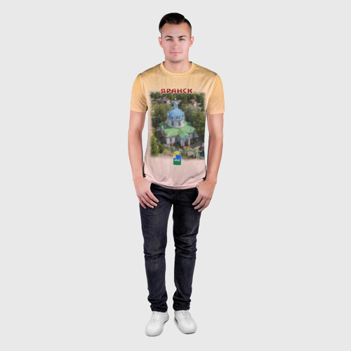 Мужская футболка 3D Slim Яранск - храмы, цвет 3D печать - фото 4