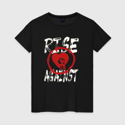 Женская футболка хлопок Rise Against панк рок группа