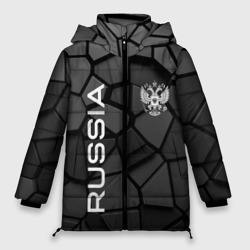 Женская зимняя куртка Oversize Черная броня Россия