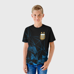 Детская футболка 3D Сборная Аргентины линии - фото 2