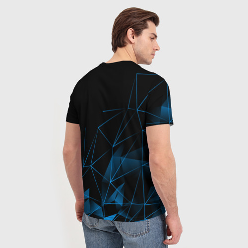 Мужская футболка 3D Сборная Аргентины линии, цвет 3D печать - фото 4