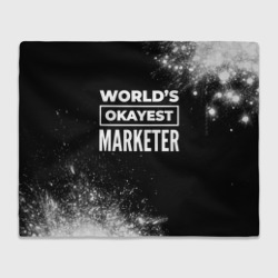 Плед 3D World's okayest marketer - dark