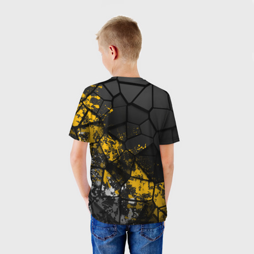 Детская футболка 3D с принтом Имперская геометрия, вид сзади #2
