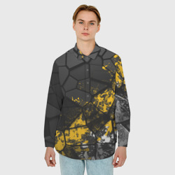 Мужская рубашка oversize 3D Имперская геометрия - фото 2