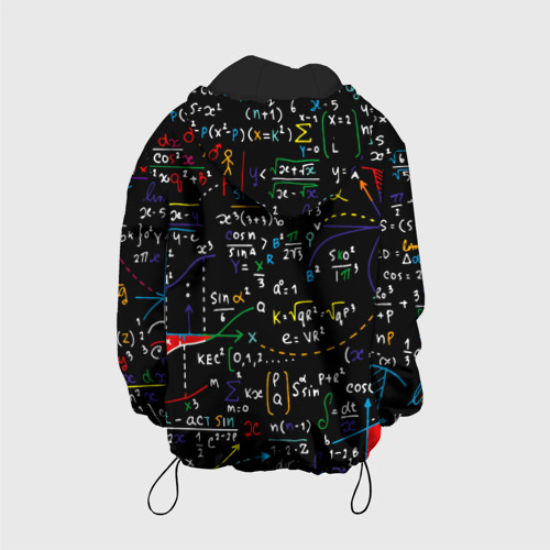 Детская куртка 3D Синус косинус формулы, цвет черный - фото 2