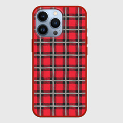Чехол для iPhone 13 Pro Красная шотландская клетка