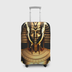 Чехол для чемодана 3D Золотой бюст египетской царицы