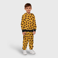 Детский костюм с толстовкой 3D Текстура леопарда - фото 2