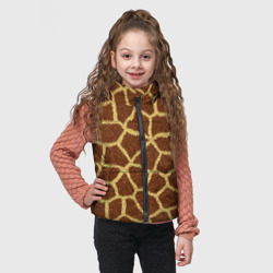 Детский жилет утепленный 3D Текстура жирафа - фото 2