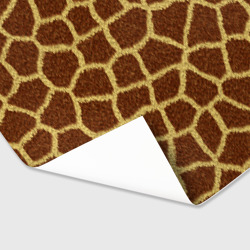 Бумага с принтом Текстура жирафа для любого человека, вид спереди №3. Цвет основы: белый