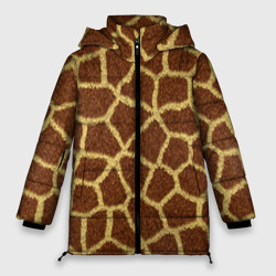 Женская зимняя куртка Oversize Текстура жирафа