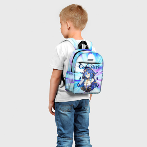 Детский рюкзак 3D с принтом Лайла - Геншин импакт, фото на моделе #1