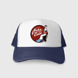 Кепка тракер с сеткой Nuka cola sticker