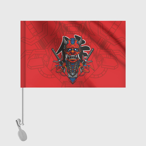 Флаг для автомобиля Самурай - демон - фото 2