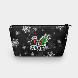 Косметичка 3D What котик роняет ёлку