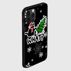 Чехол для iPhone 12 Pro What котик роняет ёлку - фото 2