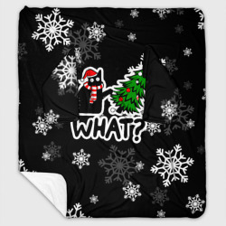 Плед с рукавами What котик роняет ёлку