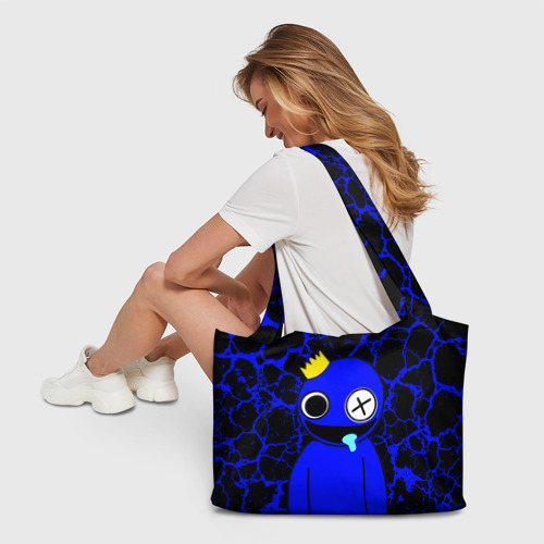 Пляжная сумка 3D Радужные друзья - персонаж Синий - фото 6