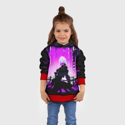 Детская толстовка 3D Люси нетраннер - фиолетовый - фото 2