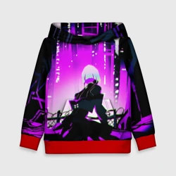 Детская толстовка 3D Люси нетраннер - фиолетовый