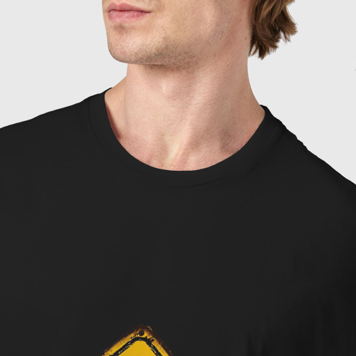 Мужская футболка хлопок Gamer zone - keep out, цвет черный - фото 6