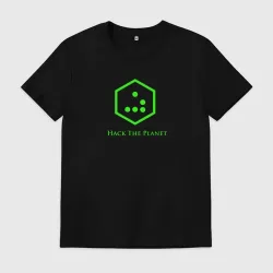 Мужская футболка хлопок Hack the planet