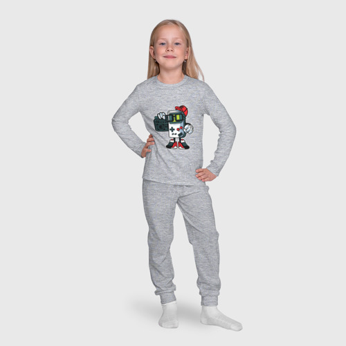 Детская пижама с лонгсливом хлопок Nintendo - game boy, цвет меланж - фото 7