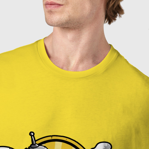 Мужская футболка хлопок Benderbrau premium beer, цвет желтый - фото 6