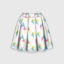паттерн треугольники – Детская юбка-солнце 3D с принтом купить