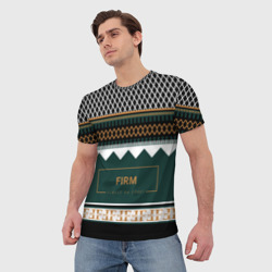 Мужская футболка 3D Firm как свитер из 90х - фото 2