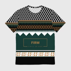Мужская футболка 3D Firm как свитер из 90х