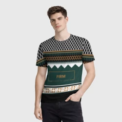 Мужская футболка 3D Firm как свитер из 90х - фото 2
