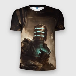 Мужская футболка 3D Slim Айзек Кларк Dead space remake
