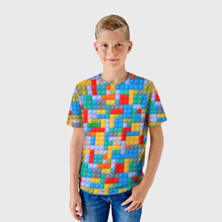 Детская футболка 3D Детский конструктор - текстура - фото 2