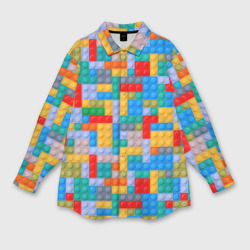Мужская рубашка oversize 3D Детский конструктор - текстура