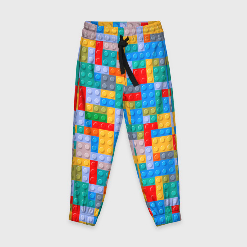 Детские брюки 3D Детский конструктор - текстура, цвет 3D печать