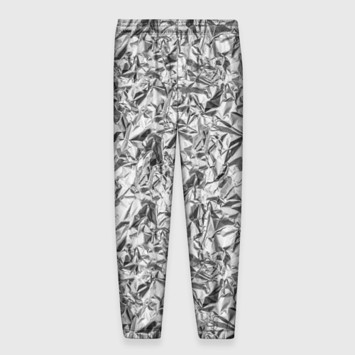 Мужские брюки 3D Текстура мятой алюминиевой фольги, цвет 3D печать - фото 2